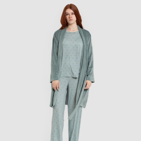 Vestaglia velluto super soft tinta unita