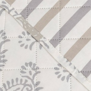 Copriletto bouti Indonesia grigio - verde 2