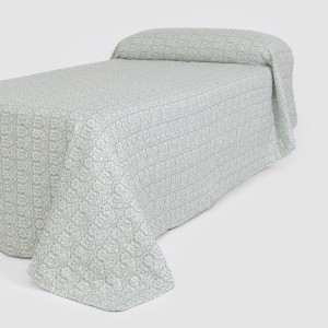 Copriletto bouti Matilde verde secco