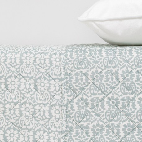 Copriletto bouti Matilde verde secco