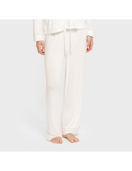 Pigiama lungo camicia viscosa maglia donna