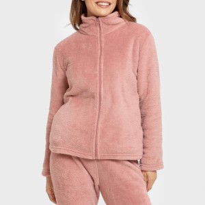 Felpa pile coral donna 2