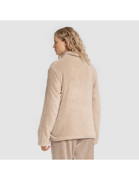 Felpa pile coral donna