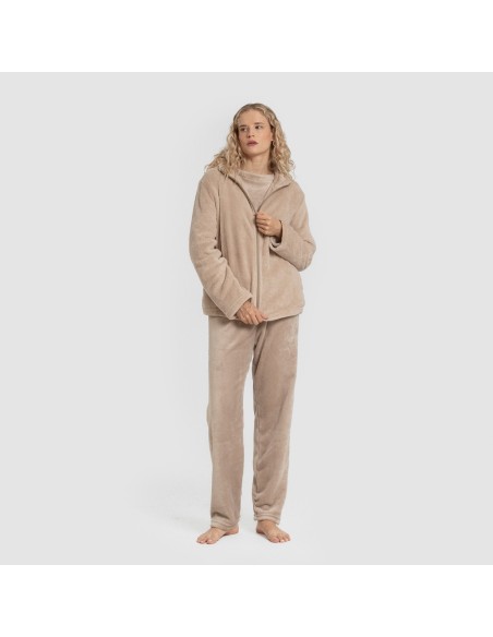 Felpa pile coral donna