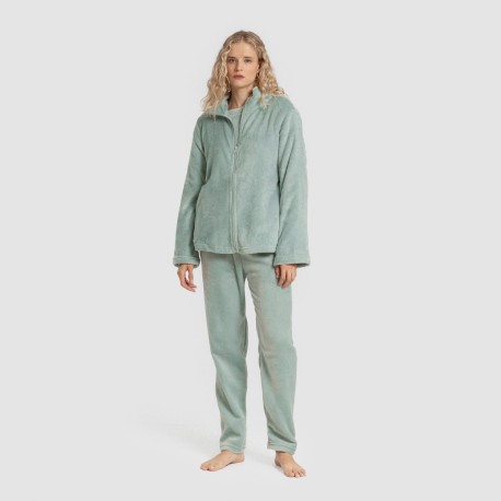 Felpa pile coral donna