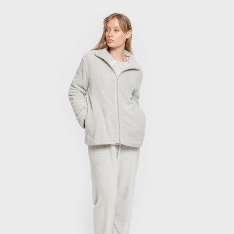 Felpa pile coral donna