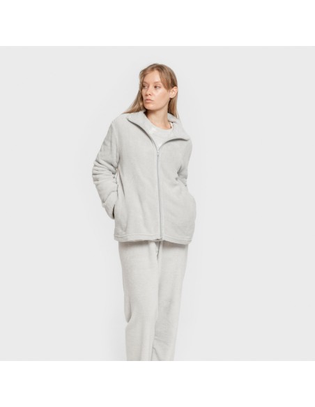 Felpa pile coral donna