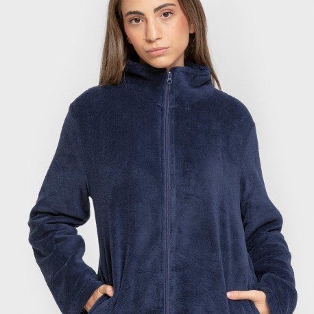 Felpa pile coral donna