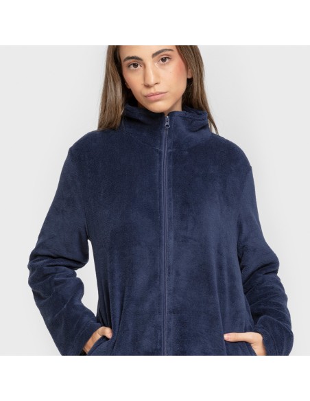 Felpa pile coral donna