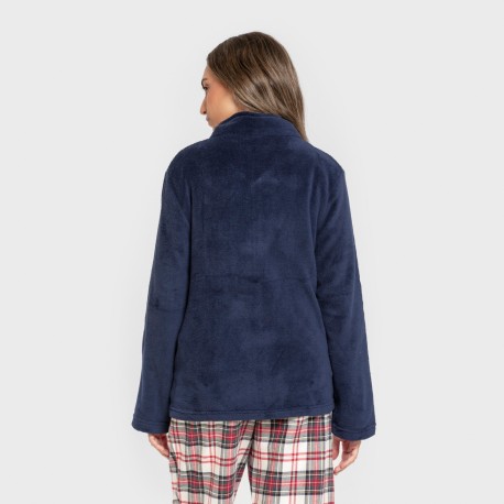 Felpa pile coral donna