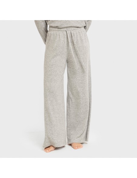 Pantalone lungo ampio in maglia extra morbida Pantalone lungo ampio in maglia extra morbida