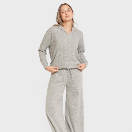 Pantalone lungo ampio in maglia extra morbida