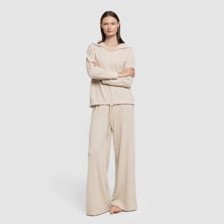 Pantalone lungo ampio in maglia extra morbida
