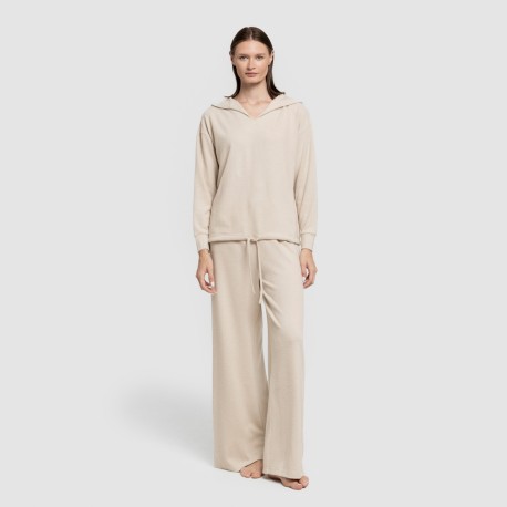 Pantalone lungo ampio in maglia extra morbida