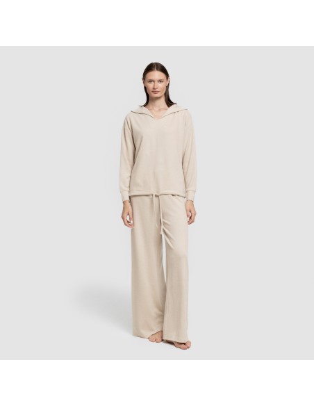 Pantalone lungo ampio in maglia extra morbida Pantalone lungo ampio in maglia extra morbida
