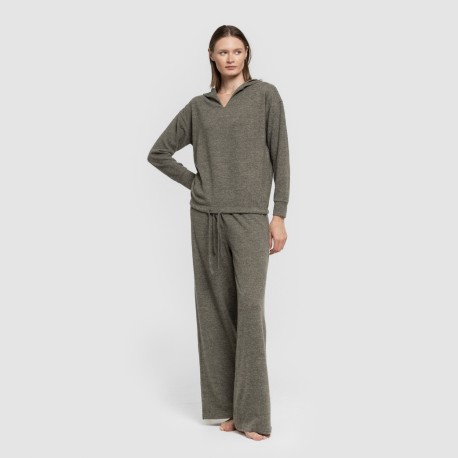 Pantalone lungo ampio in maglia extra morbida