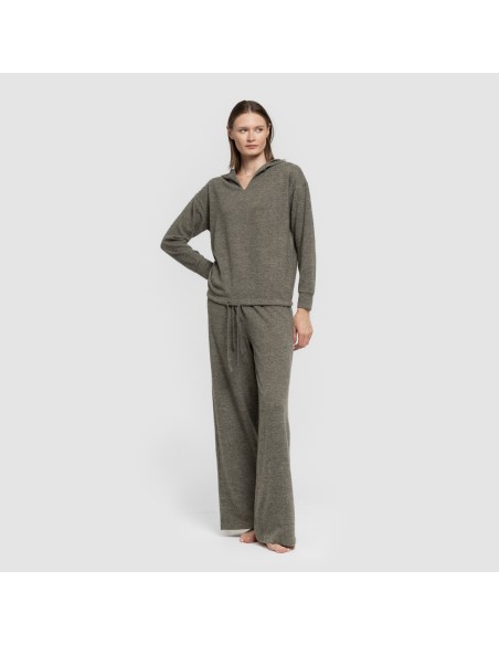 Pantalone lungo ampio in maglia extra morbida Pantalone lungo ampio in maglia extra morbida