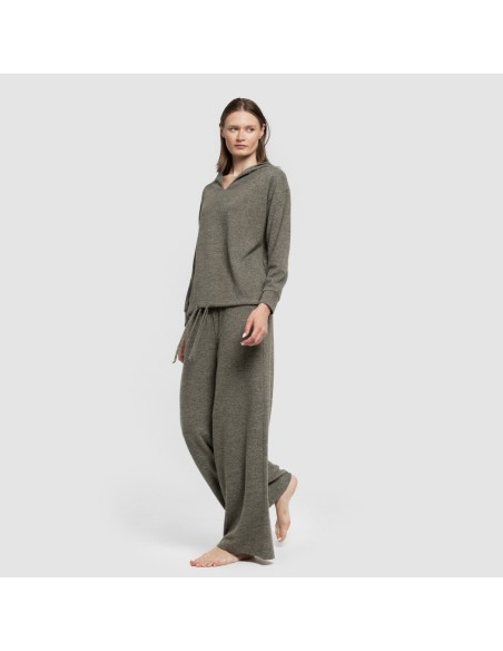 Pantalone lungo ampio in maglia extra morbida Pantalone lungo ampio in maglia extra morbida