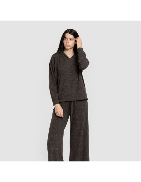 Pantalone lungo ampio in maglia extra morbida Pantalone lungo ampio in maglia extra morbida