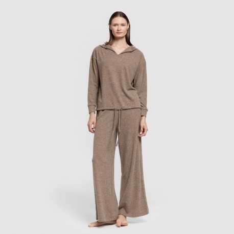 Pantalone lungo ampio in maglia extra morbida