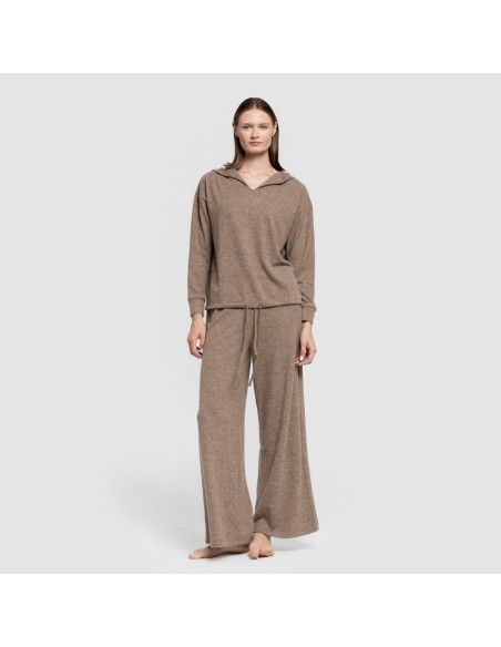 Pantalone lungo ampio in maglia extra morbida Pantalone lungo ampio in maglia extra morbida