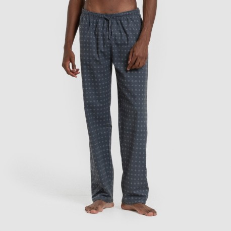 Pigiama uomo franella Loui verde azzurrato