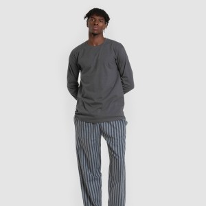 Pigiama uomo franella Raya Vinicius verde azzurrato 2