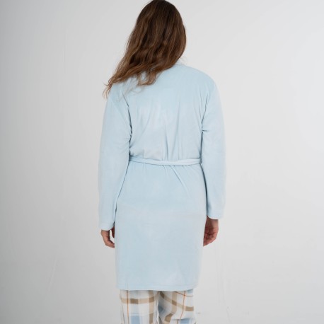 Vestaglia velluto super soft tinta unita