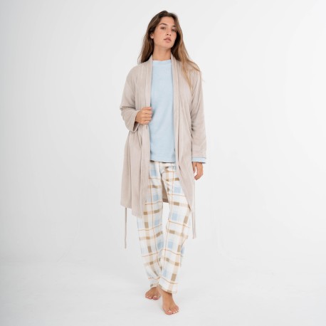 Vestaglia velluto super soft tinta unita