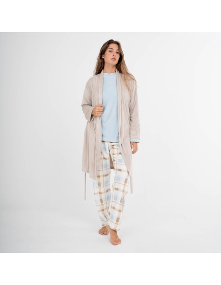 Vestaglia velluto super soft tinta unita