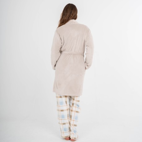 Vestaglia velluto super soft tinta unita