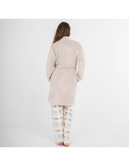 Vestaglia velluto super soft tinta unita