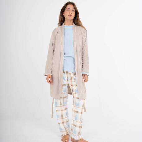 Vestaglia velluto super soft tinta unita