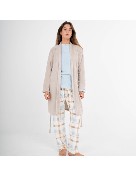 Vestaglia velluto super soft tinta unita