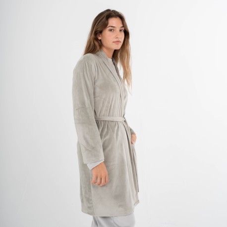 Vestaglia velluto super soft tinta unita