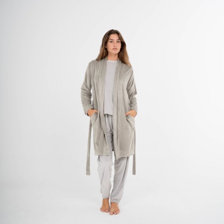 Vestaglia velluto super soft tinta unita