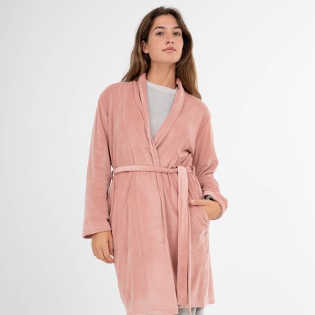 Vestaglia velluto super soft tinta unita