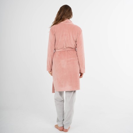 Vestaglia velluto super soft tinta unita