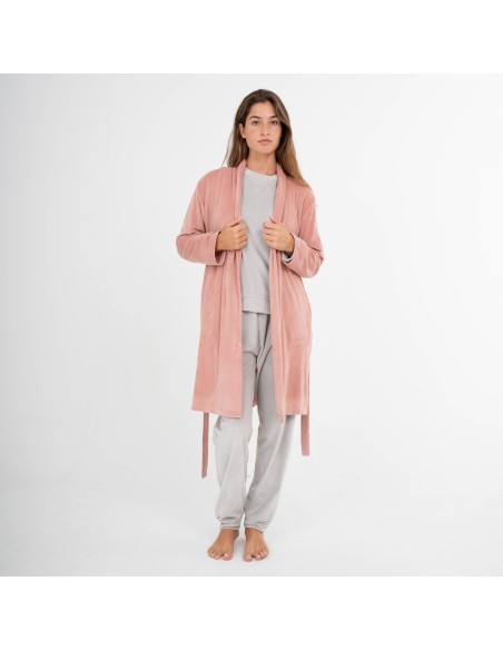 Vestaglia velluto super soft tinta unita