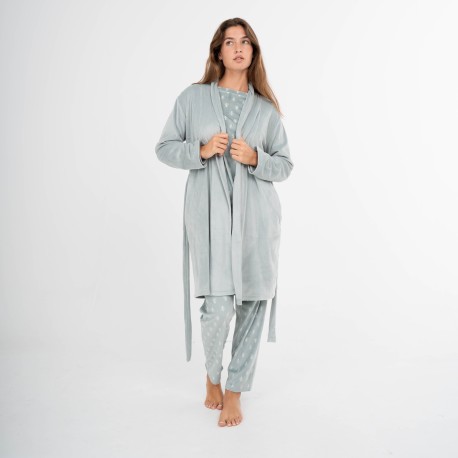 Vestaglia velluto super soft tinta unita