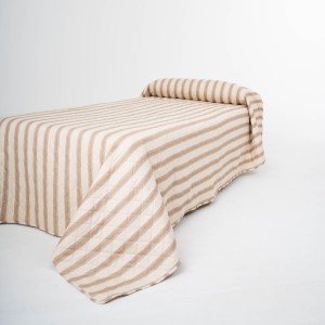 Copriletto bouti Raya Sitges topo - verde sabbia