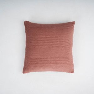 Cuscino quadrato in velluto di cotone Hungria liscio 50x50 - federa + imbottitura