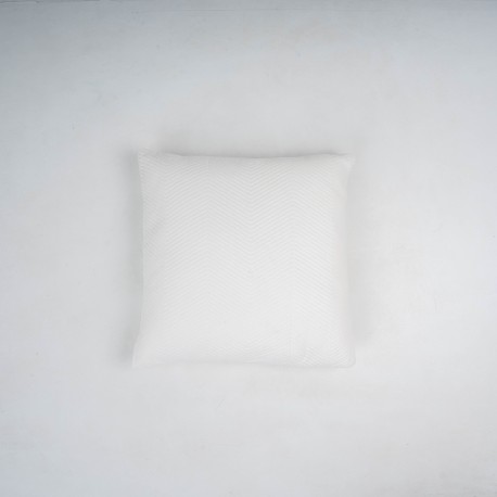 Cuscino quadrato in velluto di cotone Hungria liscio 50x50 - federa + imbottitura