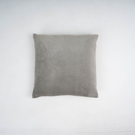 Cuscino quadrato in velluto di cotone Hungria liscio 50x50 - federa + imbottitura