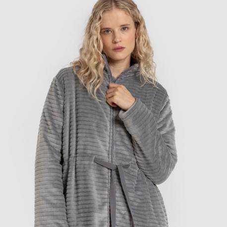 Vestaglia velluto Raya cerniera