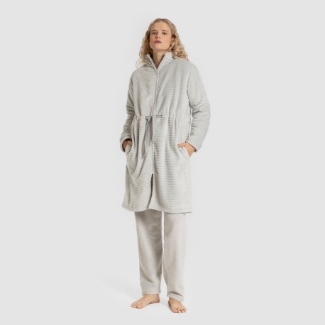 Vestaglia velluto Raya cerniera