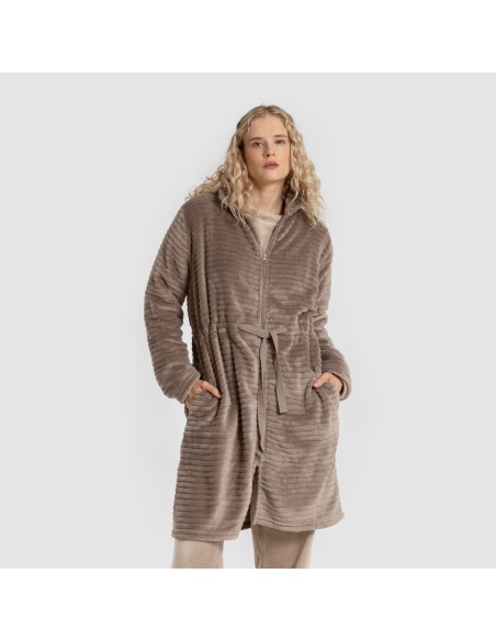 Vestaglia velluto Raya cerniera