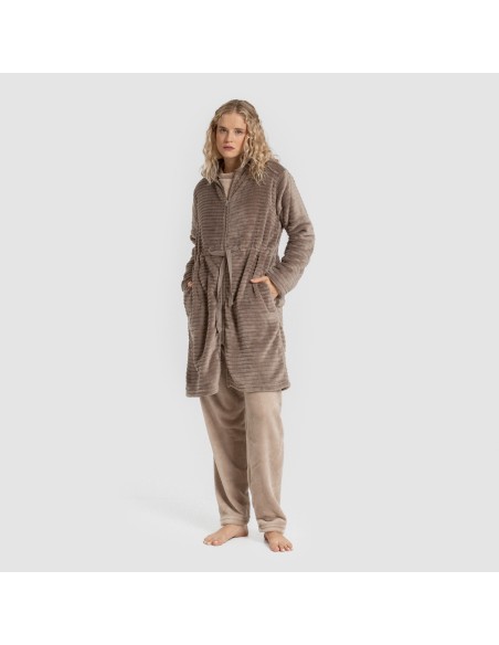 Vestaglia velluto Raya cerniera