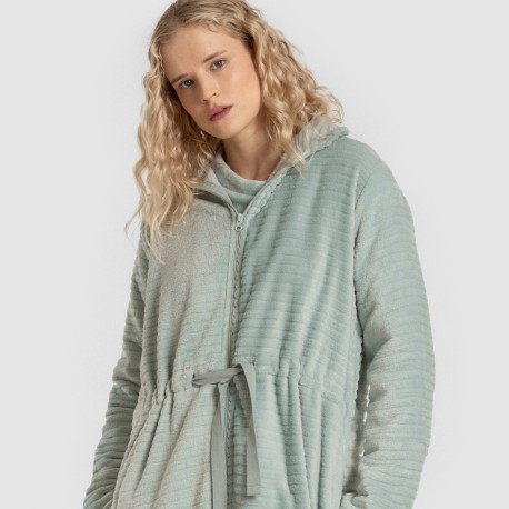 Vestaglia velluto Raya cerniera