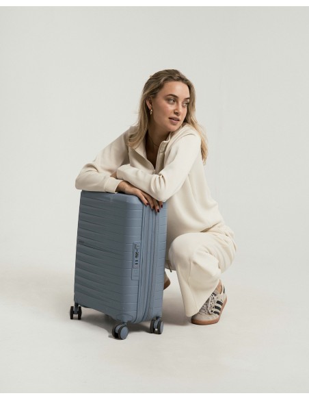 Felpa fluida da donna con mezza zip